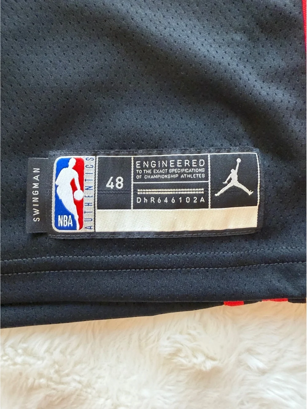Atlanta Hawks #22 Reddish NBA Swingman Jersey Black Red Yellow Size 48